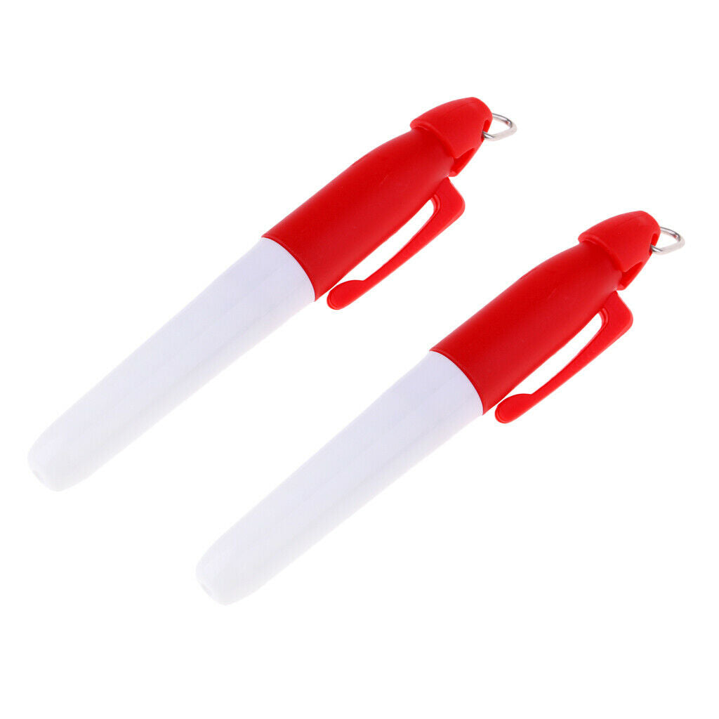 2x Universal Golf Ball Marker Pen Golf Training Accessory for Golf Ball -Red