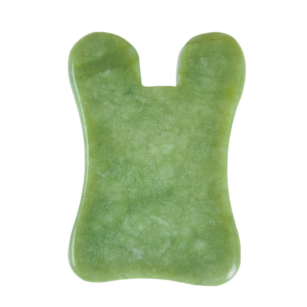 Gua Sha facial massage chinese medicine natural jade board scraping tool B Xz