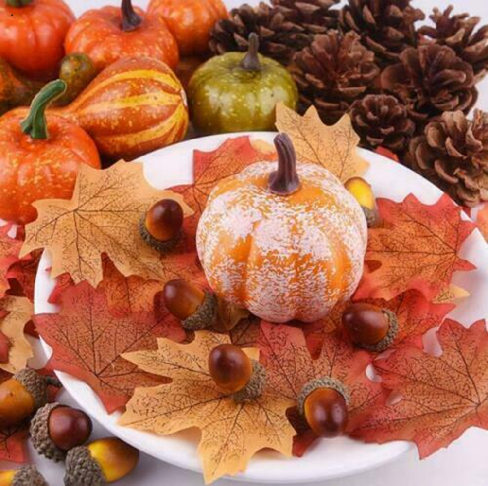 Artificial Pumpkin Harvest Autumn Fall Door Wall Wreath Banquet Halloween Decor