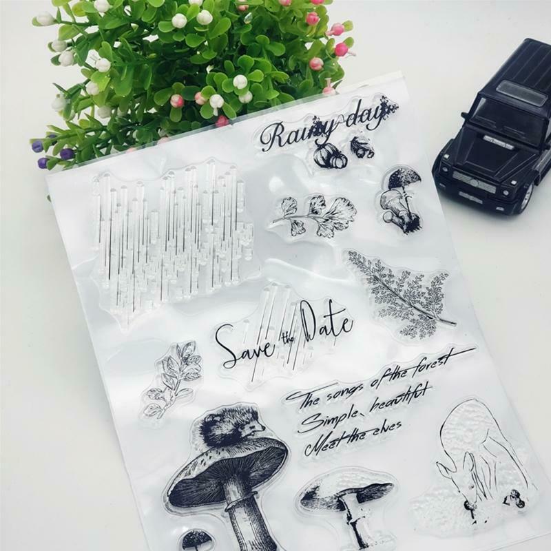 Mushroom Silicone Clear Seal Stamp DIY Scrapbooking Embossing Photo Album Decor