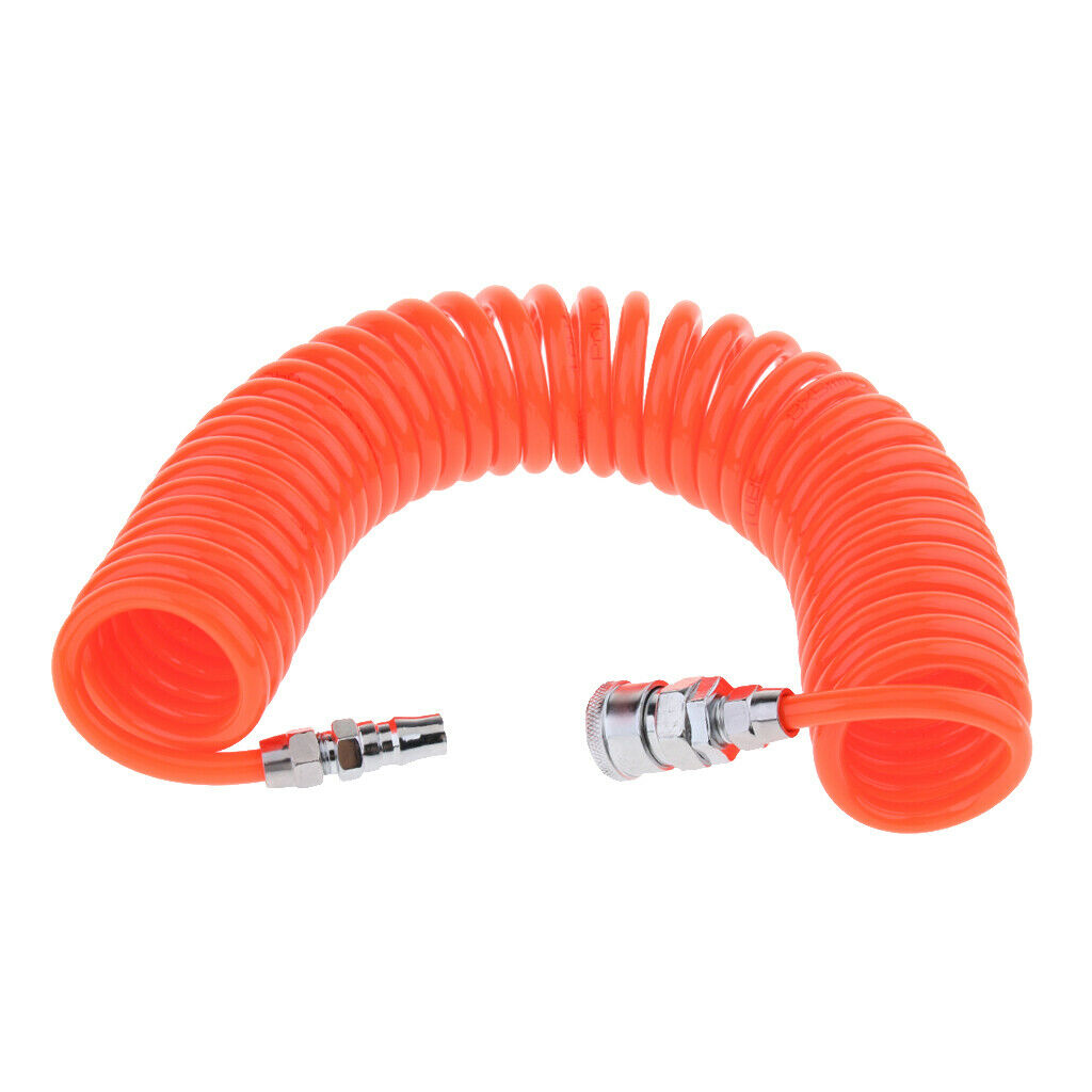 20ft Orange  COILED PNEUMATIC RE-COIL COIL AIR COMPRESSOR HOSE