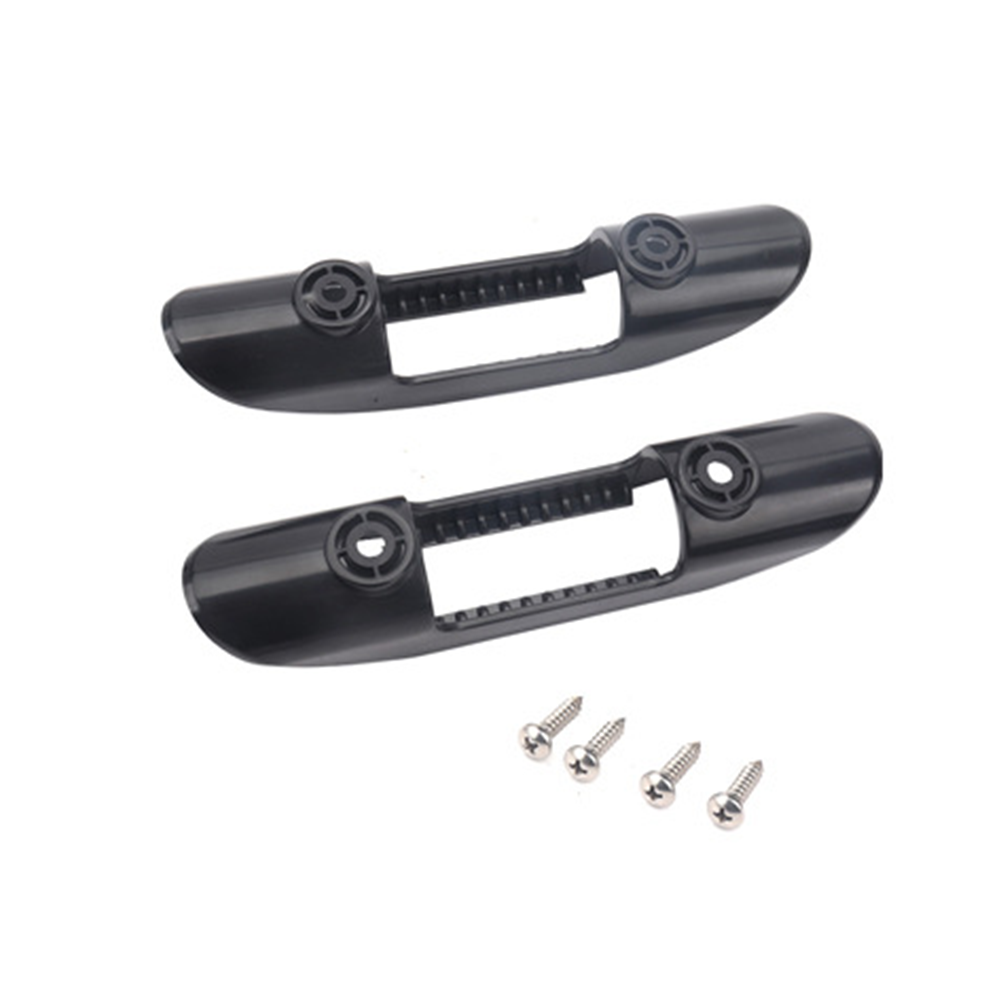 2PCS With Screws Kayak Marine Boat Paddle Clip Holder Watercraft Black Plastic