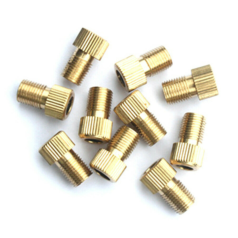 10Pcs Presta To Schrader Bicycle Valve Adapter Converter MTB Bike Pump Tube