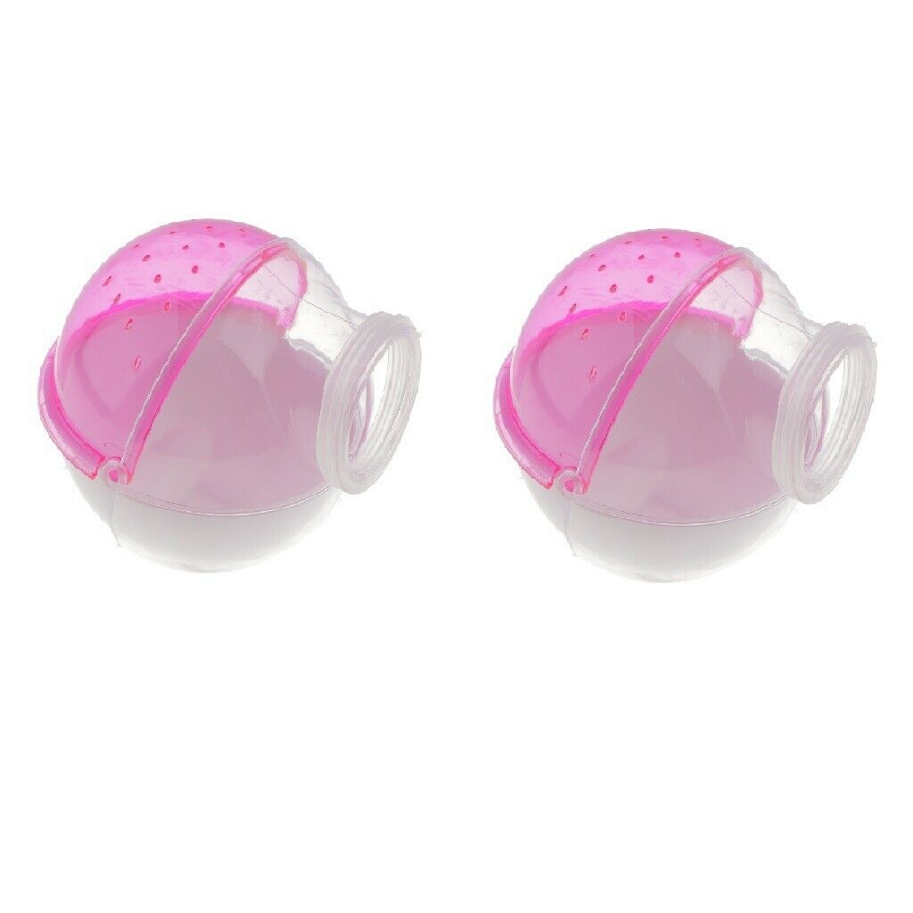 2 Pcs Plastic Hamster Mouse Gerbille Pet Bathroom Cage Box Bath Sand Room