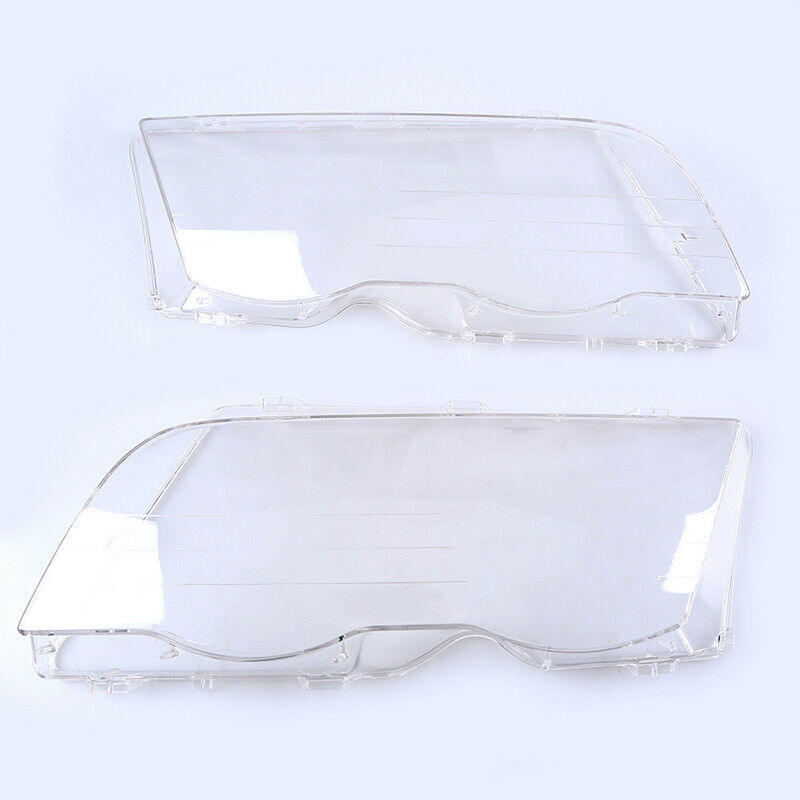1 Pair Headlight Len Clear Covers Cap Fits BMW E46 325i 325xi 328i 325xi 1999-01