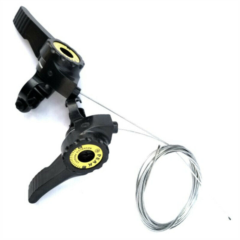 1 Pair 12/21 Speed Bike Thumb Shifter with Inner Cable Bikes Thumb Gear Shif DF