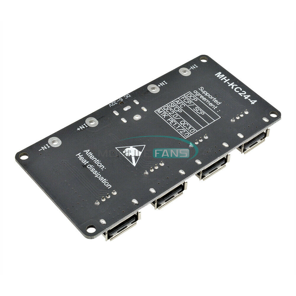 4-Channel DC Step-Down Module 12V24V to QC3.0/2.0 Car Charger Fast Charge
