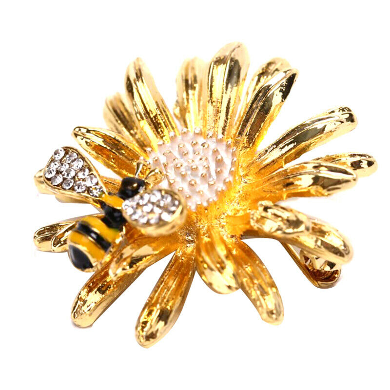 Fashion Daisy Honeybee Brooch Pin Collar Badge Corsage Jewelry Women Acces.l8