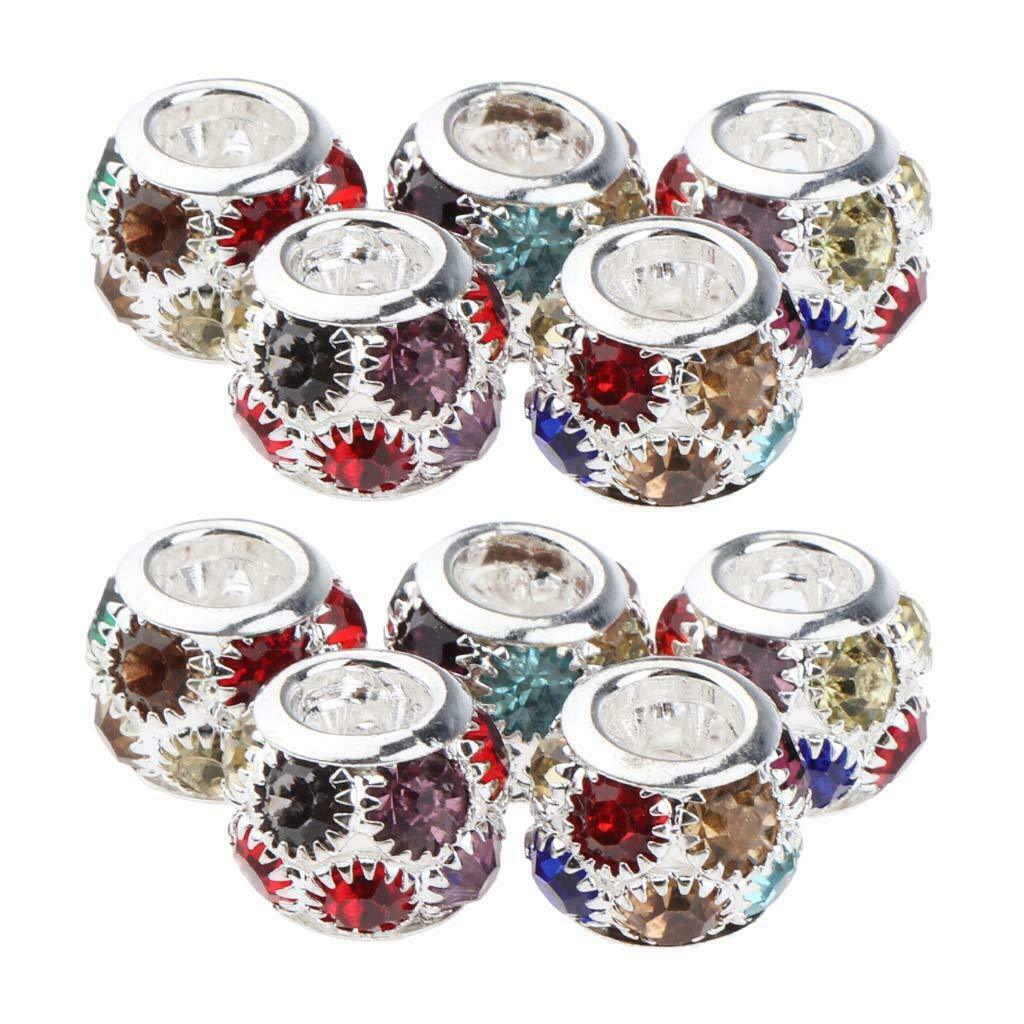 10x Dreadlock Hair Extensions Beads DIY Accessories