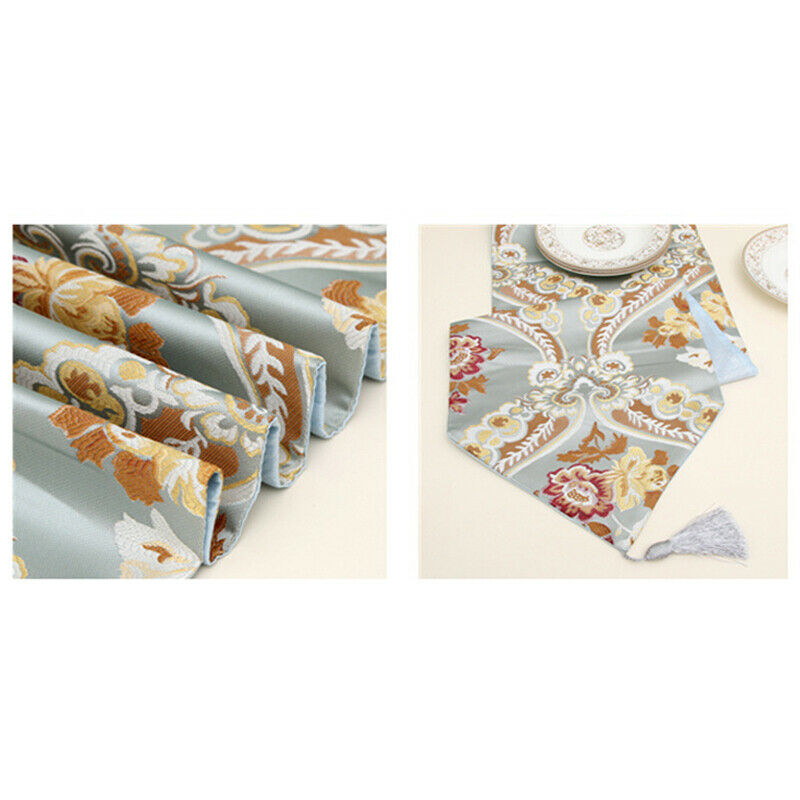 Palace Style Flower High-End Fashion Table Runner Bed Tail Towel Retro RestaW8X9