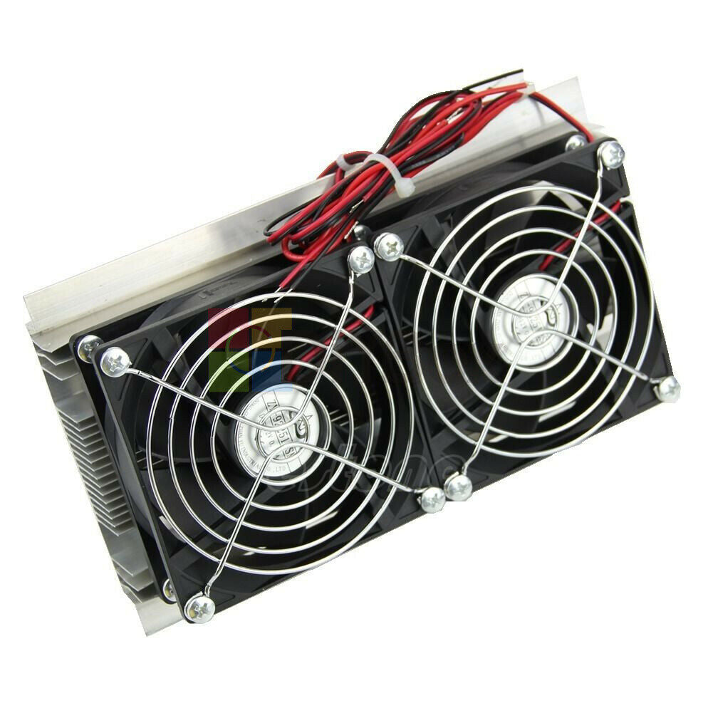 120W Cooler Double Fan Thermoelectric Peltier Refrigeration Cooling System Kits