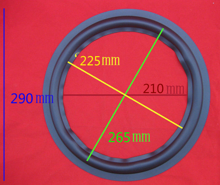 12" 12 inch 12inch 290mm Audio Speaker Surround Rubber Woofer Edge Repair