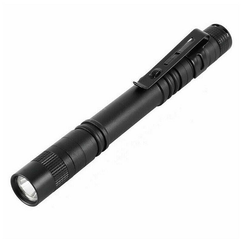 5PCS XPE-R3 LED Flashlight Clip Mini FlashLight Penlight Portable Pen Torch BDA