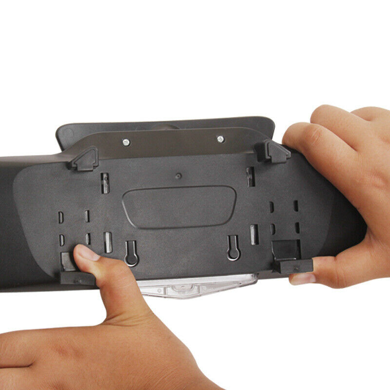3IN1 Car 330mm Wide Convex Curve Interior Clip On Rear View Mirror Extender Kit