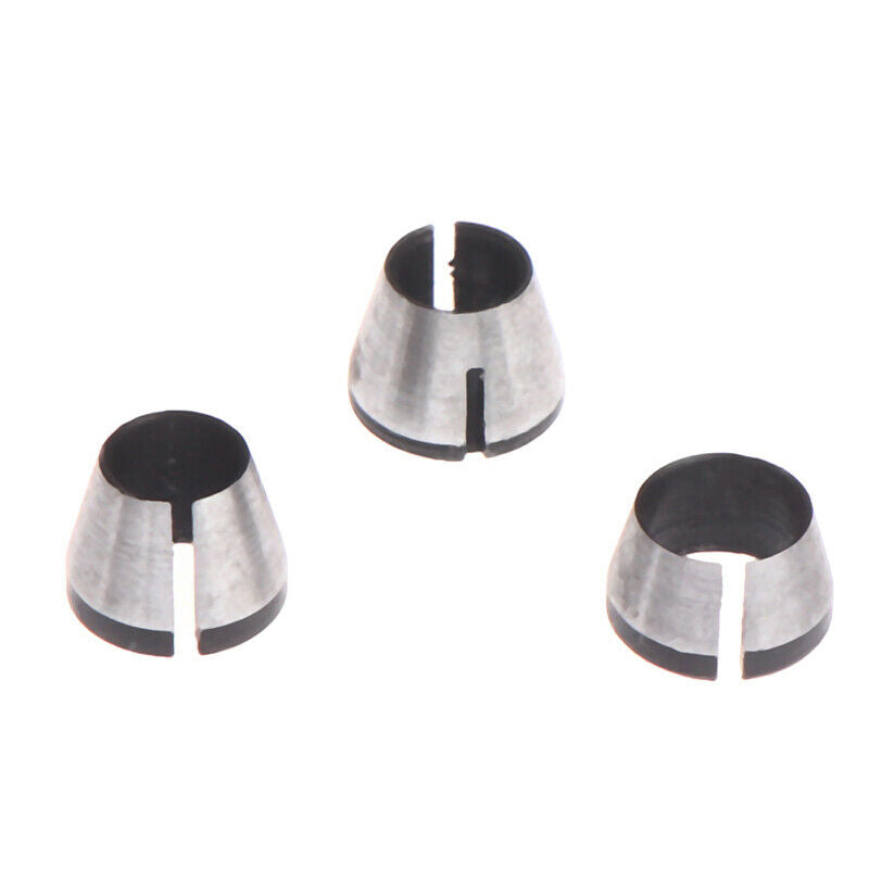 3pc/lot 6mm/6.35mm/8mm High Precision Adapter Collet Shank Router To.l8