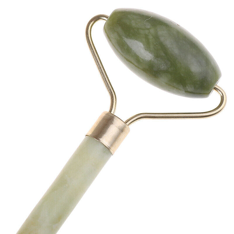 Gua Sha Jade Natural Facial Massage Tool Set Roller Scraping Board set Qua W BU