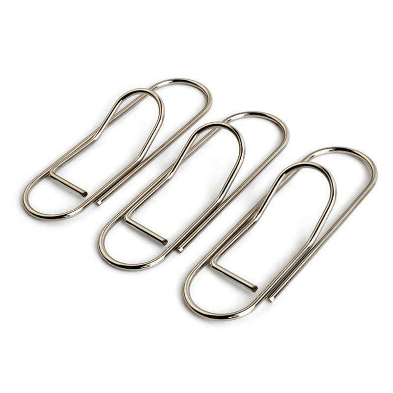 25Pcs Stainless Steel Pen Holder Clip for Notebook Journals Paper Office Supply