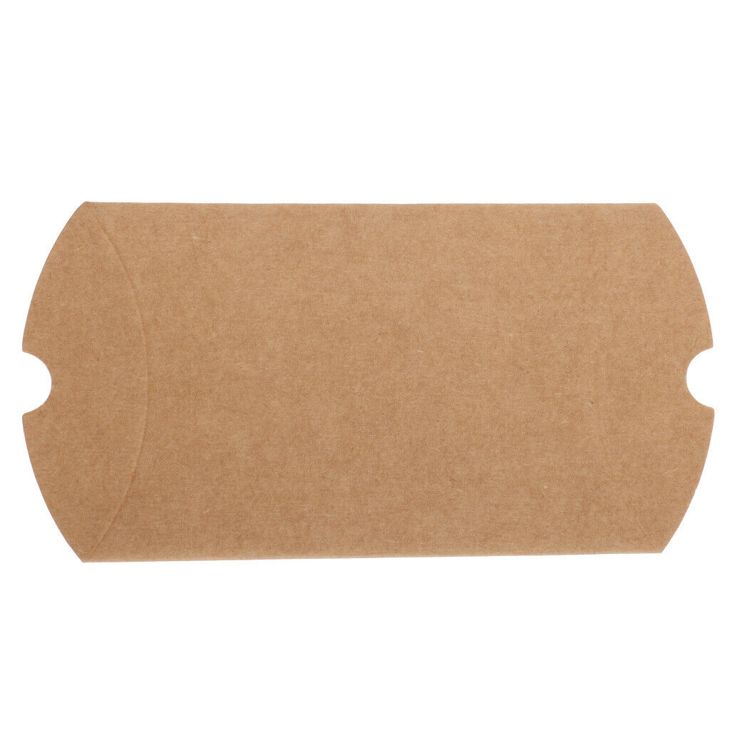 50pcs Pillow Kraft Paper Pillow Favor Gift Box Wedding Party Favour Candy