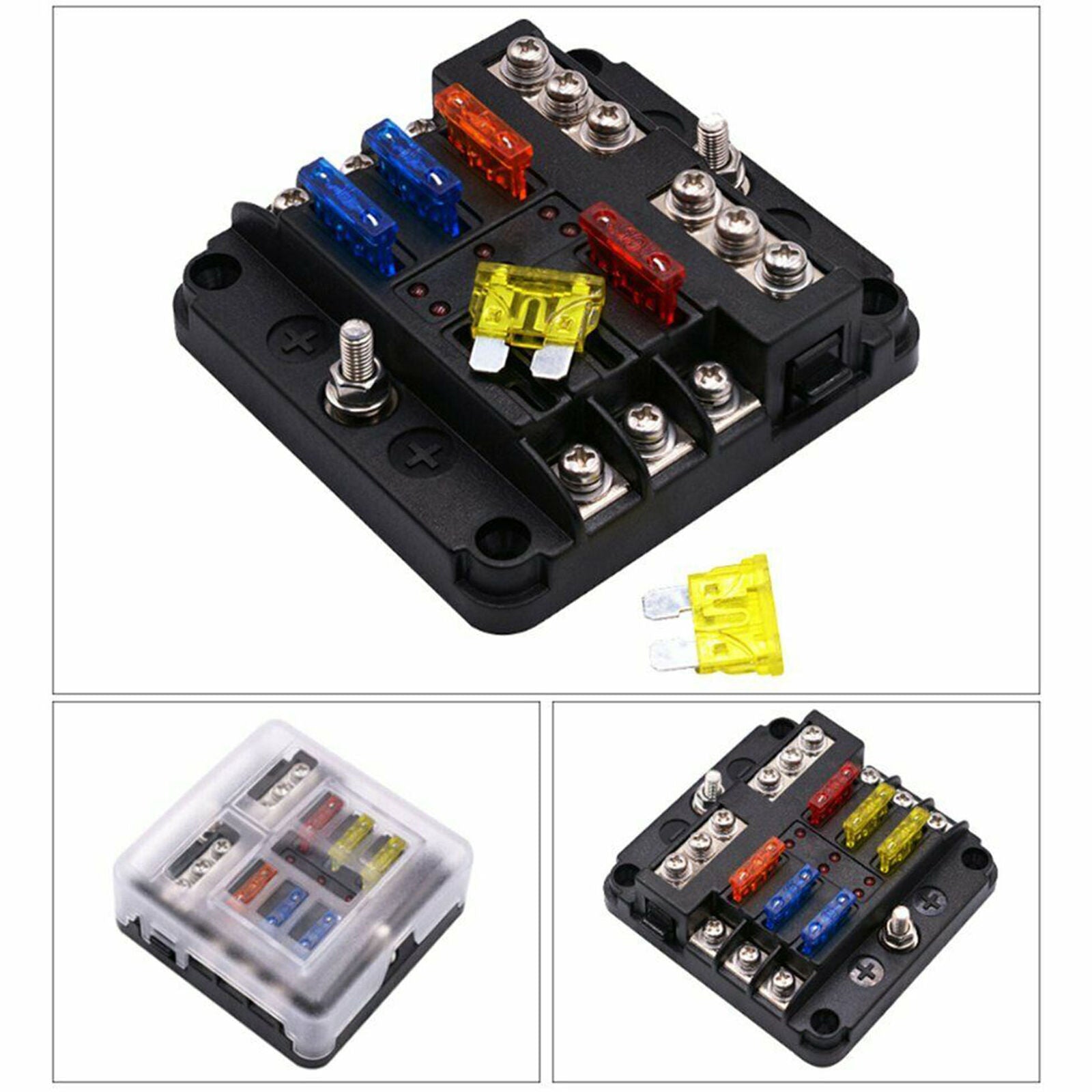 12V 24V 6 Way Car Fuse Box Car ATC Fuse Box Fuse Holder