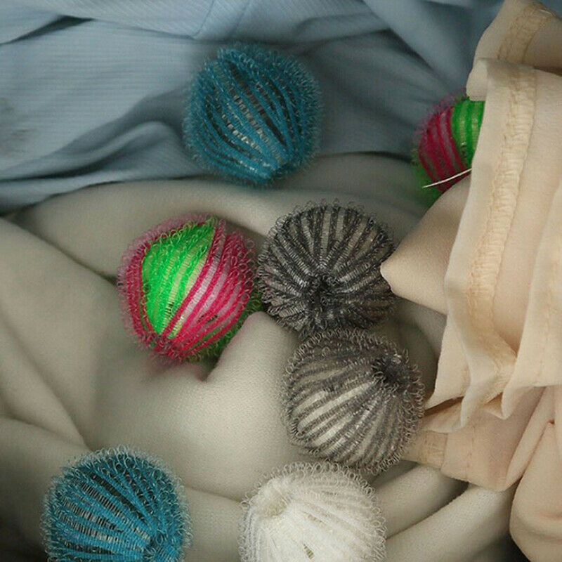 6pcs Nylon Laundry Ball Decontamination Washing Machine Protecting Hair RemoFCA