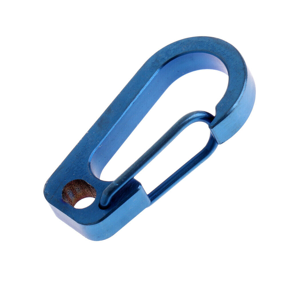 2pcs Multifunction Titanium Alloy Carabiner Clip Keychain Quick Hook Buckle