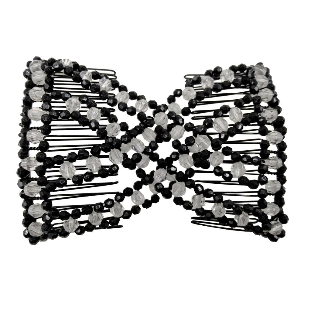 Magic Hair Combs Beads Double Hair Clips Bun Maker Female Hair Accessory