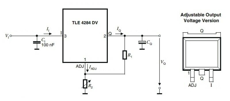 [40pcs] TLE4284DV ADJ up 40V 1A Power Supply DPAK