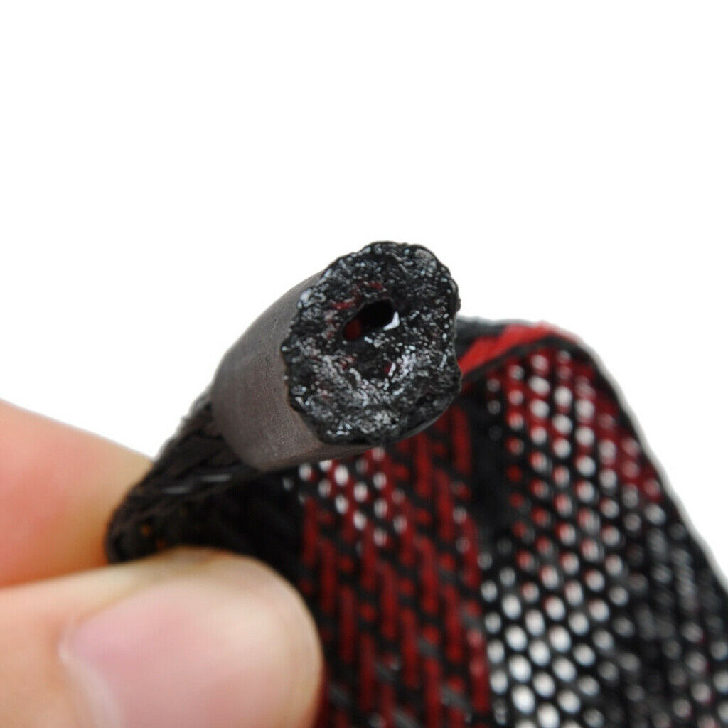 45mm Fishing Rod Expandable Braided Cable Sleeve Protector - Black
