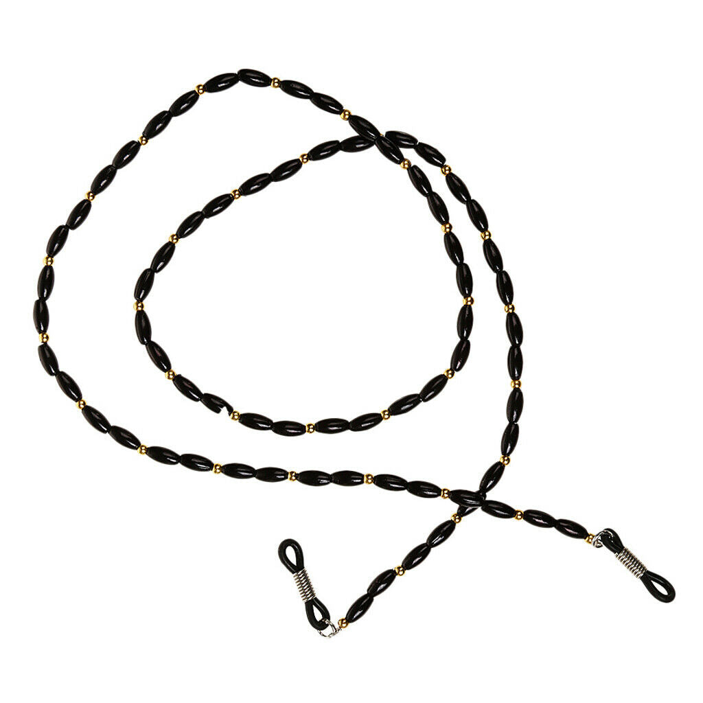 Adjustable Eyeglasses Holder Strap Beaded Neck Cord Sunglasses String Lanyard -