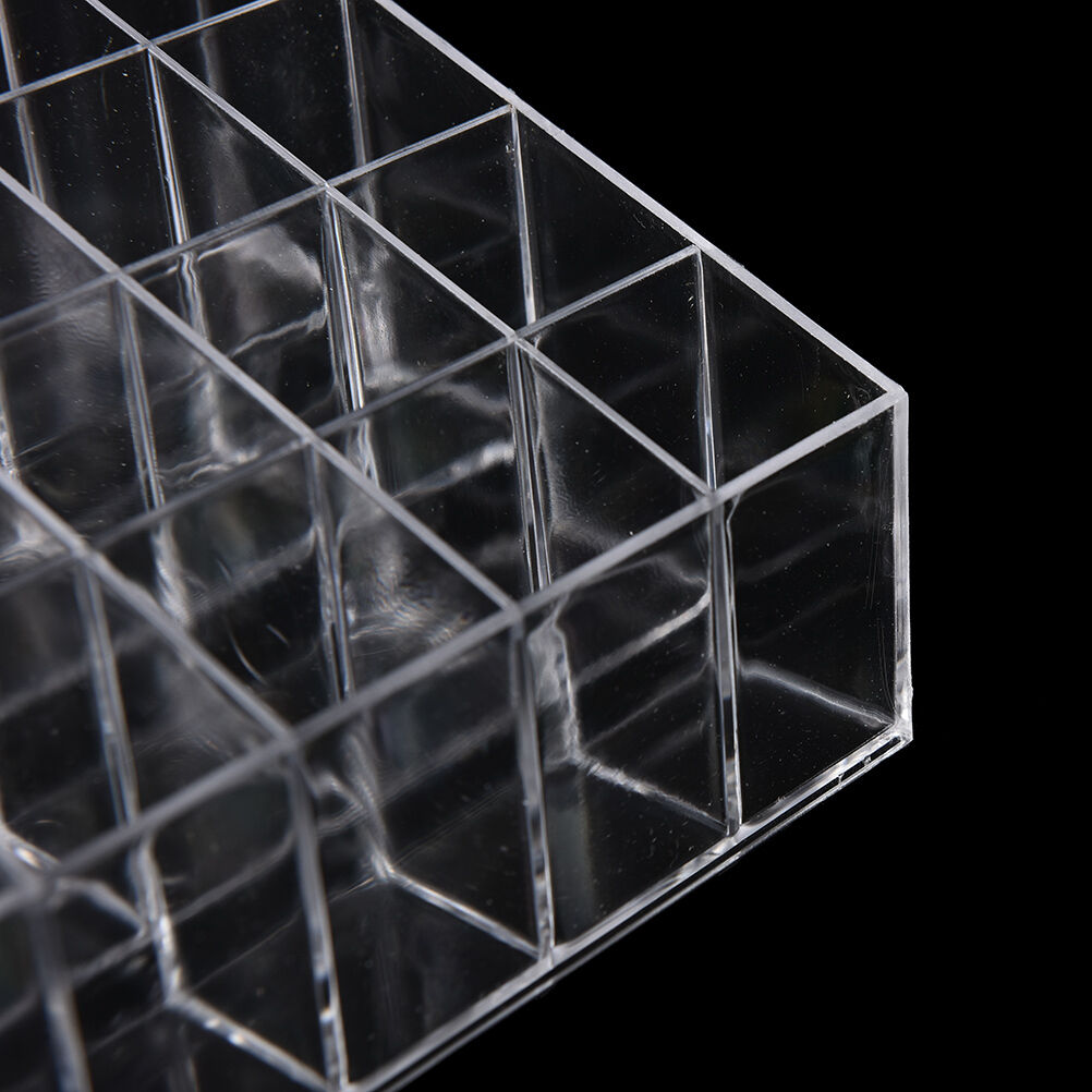 Clear 24 Makeup Lipstick Cosmetic Storage Display Stand Rack Holder Organi.l8