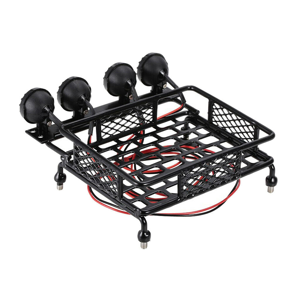 Luggage rack with LED lights accessories for 1/10 HPI CC01 AXIAL SCX10