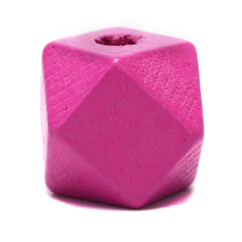30Pcs/Set Wood Colorful Cone Geometric Loose Spacer Beads DIY Making Jewe.l8