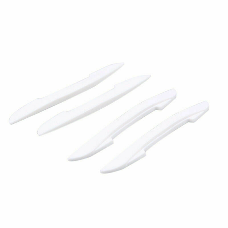 4x White CAR Door Edge Guards Trim Molding Anti-rub Stirp Scratch Protector PVC