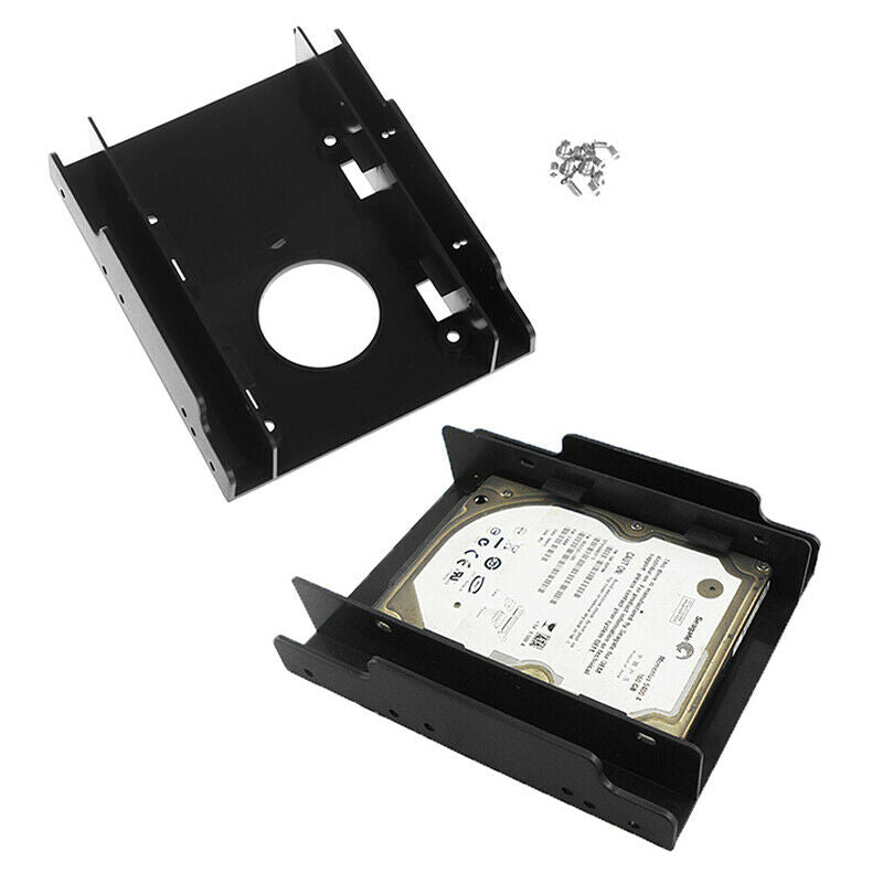 1Pc 2.5" SSD HDD dock to 3.5" hard drive bay plastic mounting kit adapte .l8