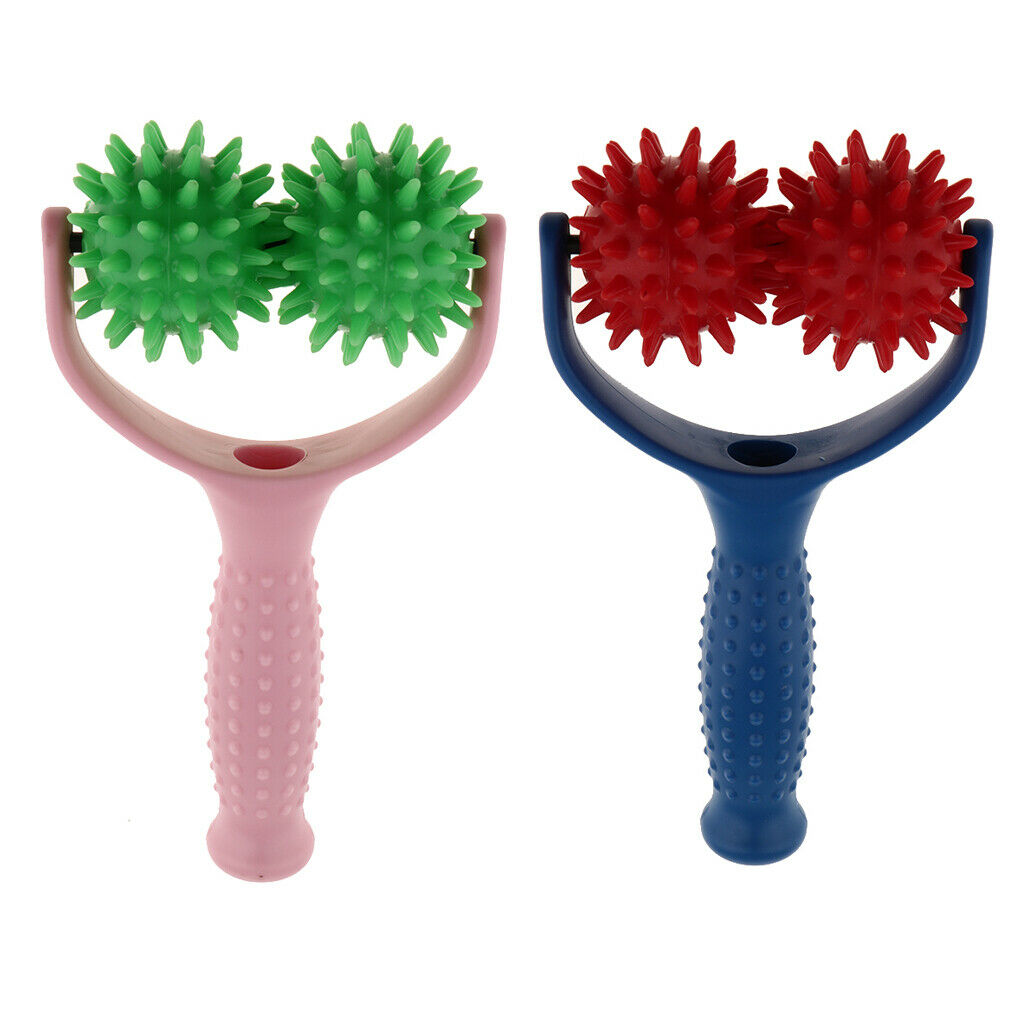 2 Pieces Acupuncture Spiky Massage Ball Shoulder Muscle Massager Tools