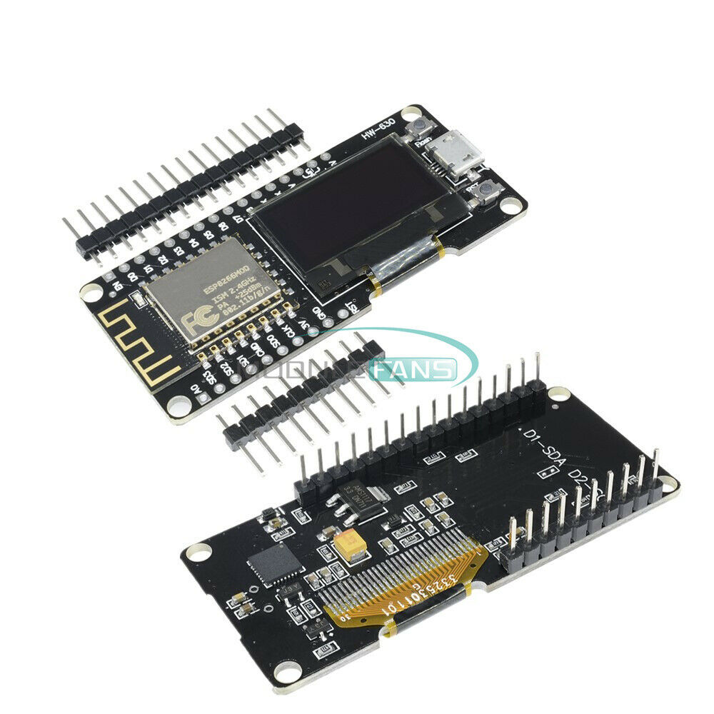 0.96" OLED Wifi ESP8266 ESP-12F CP2102 NODEMCU Wemos  Development Board