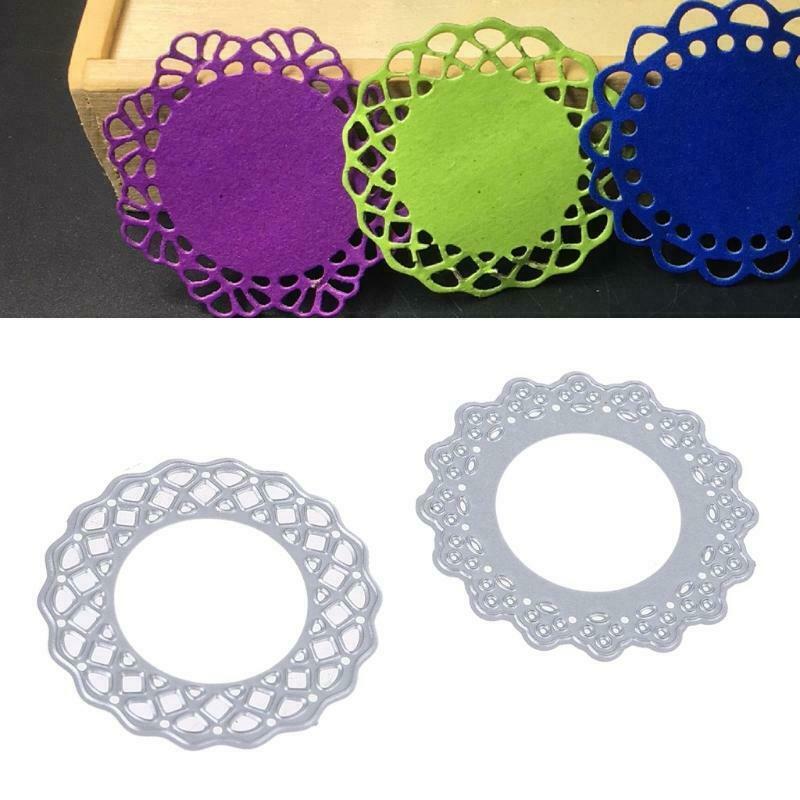 Round Hollow Lace Set Carbon Steel Cutting Dies DIY Scrapbooking Photo Album