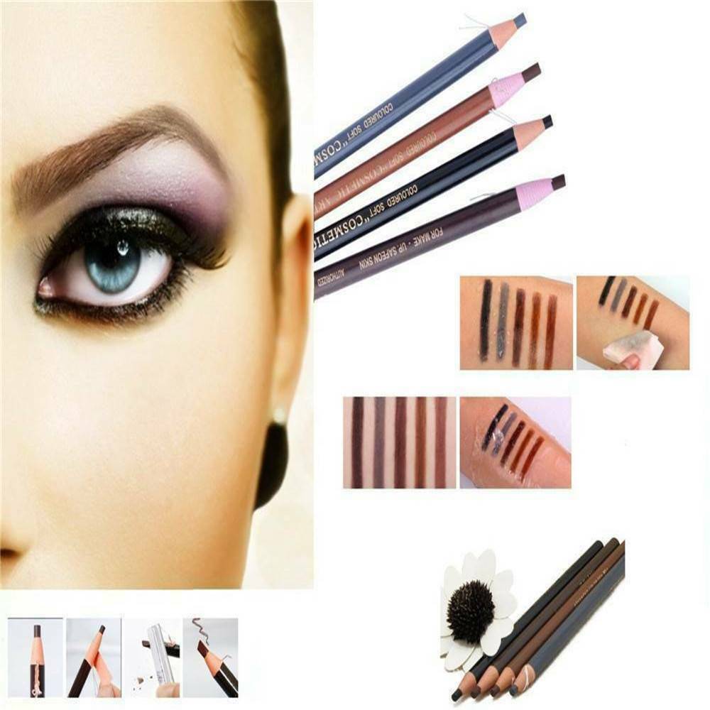 4pcs/set Microblading Tattoo Eyebrow Pencil Long Lasting Eye Brow Makeup Pencil~