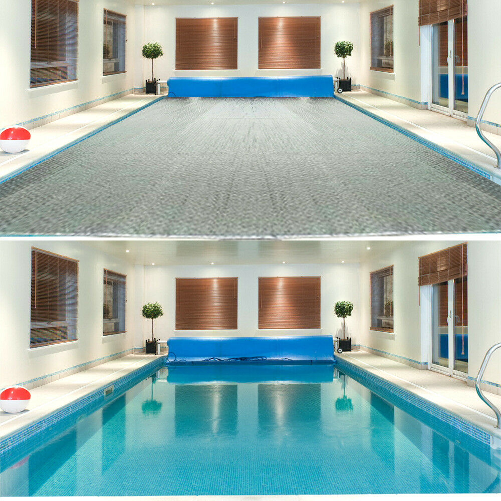 2M Large Swimming Pool Solar Cover Rectangular For Garden Outdoor Paddling Pool