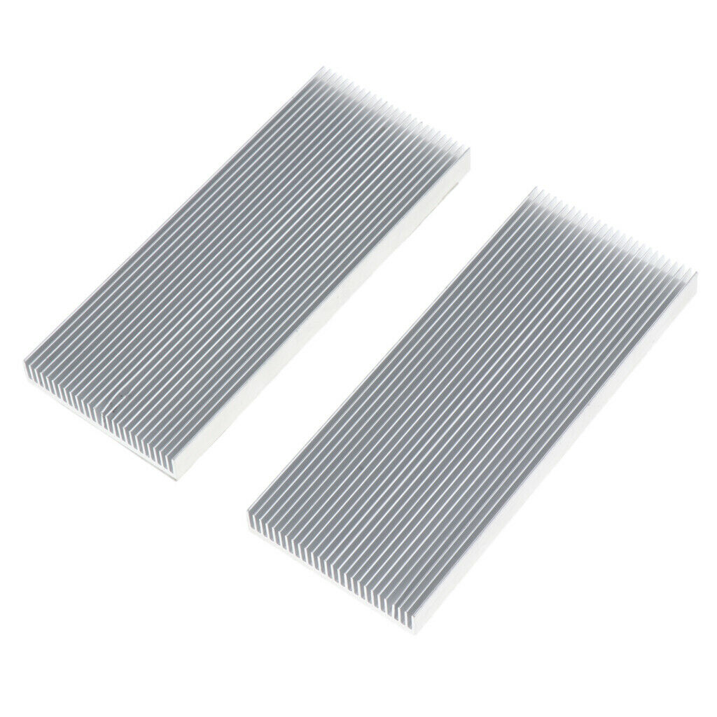2x IC Cooling Fan Heatsink Accessory Kit Cooler Fin for LED Light 100x41x8mm