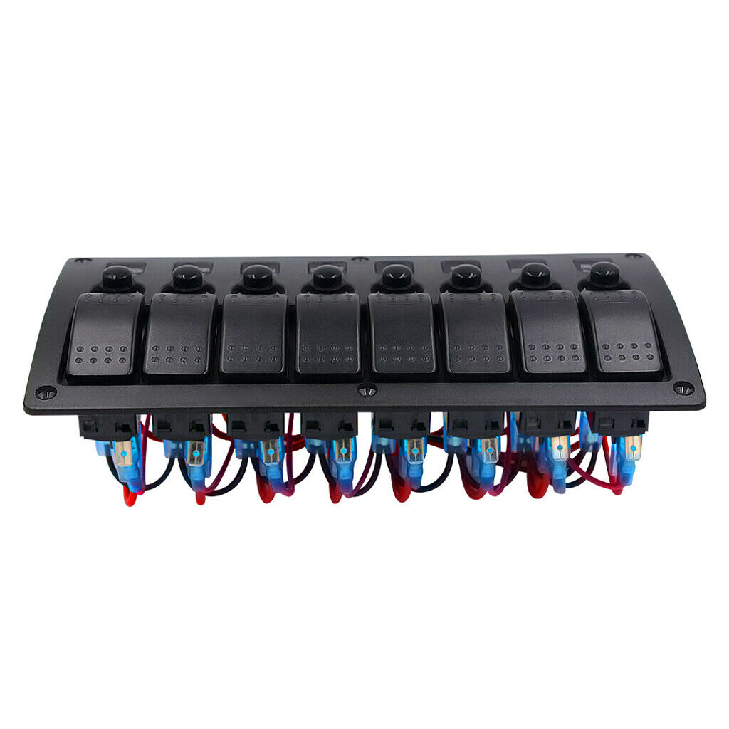 8 Red Illuminated Switch Panel Control Button Switch Board Equipment Interior