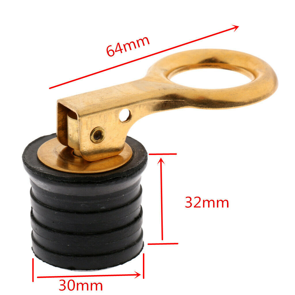 1.2'' Stainless Steel Snap  Style Boat Hull Livewell Drain Plug Bass Boat