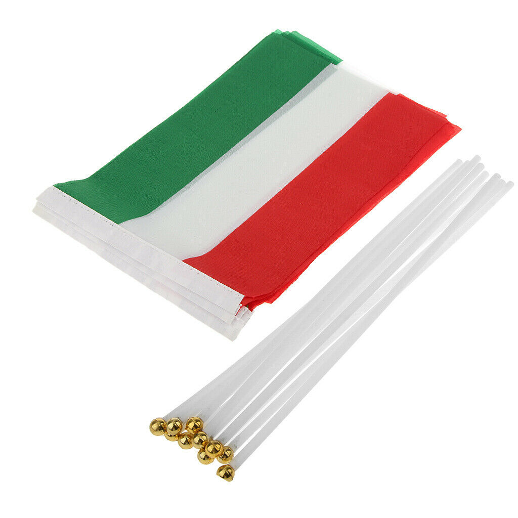 Hungary Hand Waving National Country Flag 14 x 21cm Pack of 12