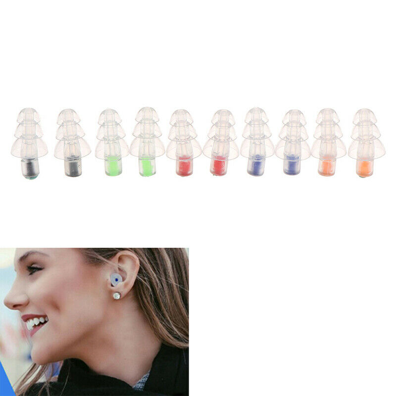 Fidelity Silicone Earbud Musician Earplugs Noise Reduction Hearing Protecti Kt