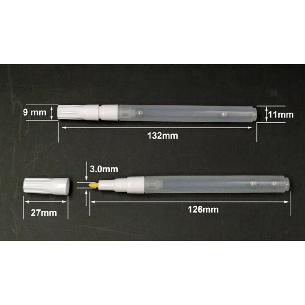 Lots 3 Portable Refillable Watercolor Oil Paint Empty Marker Pens Refill Pen
