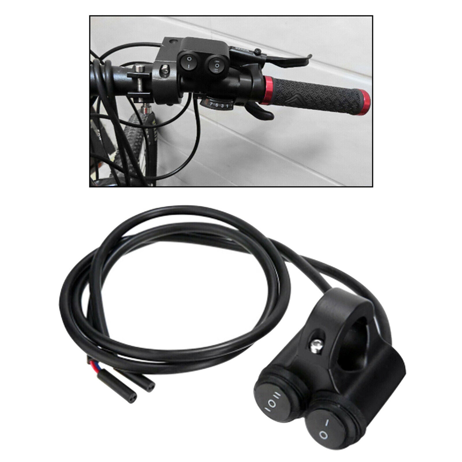 2in1 7/8inch Motorcycle Headlight Electric Switch Motor ON OFF Part New