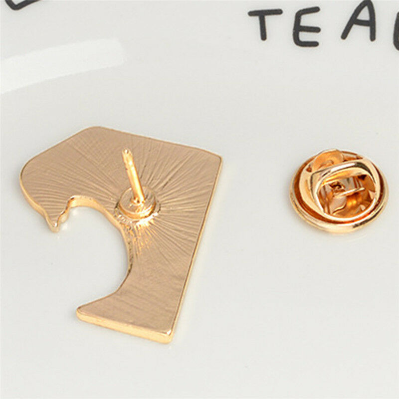 Simple Cartoon Girl Sea Wave Enamel Collar Pins Badge Corsage Brooch Jewel.l8