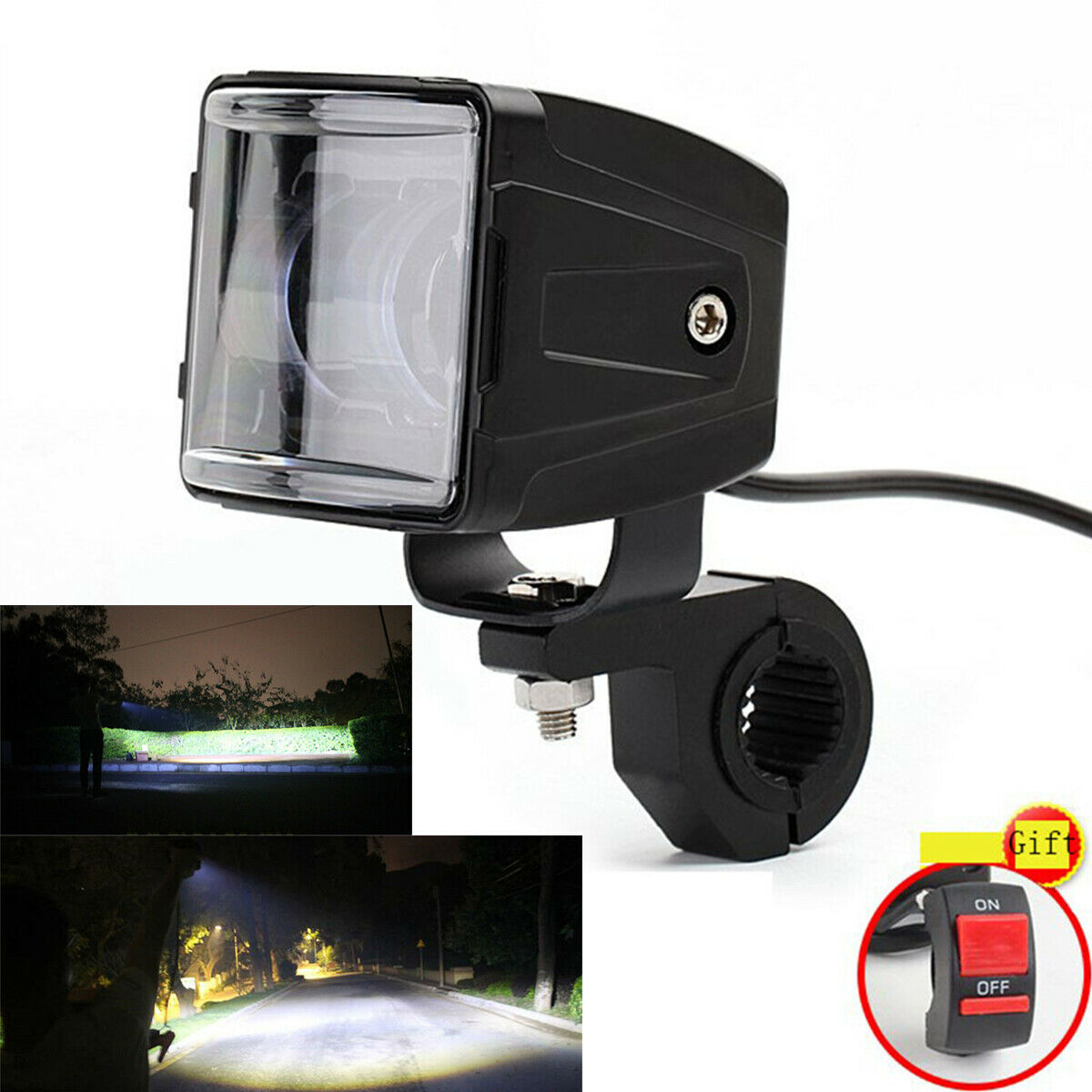 30W LED Work Light Truck OffRoad Tractor Flood Lights 12V 24V Square White 6000k