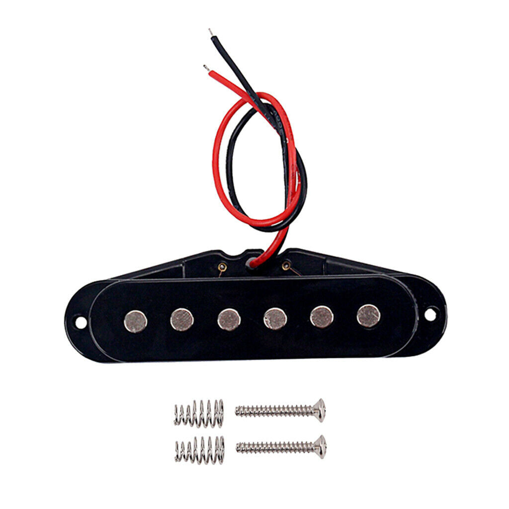 50mm Single Coil Pickup Middle Pickup for ST Electric Guitar Parts Black