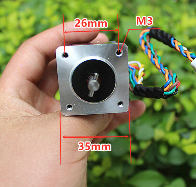 1pcs 35stepper motor with dual induction hall sensor two-phase four-wire encoder